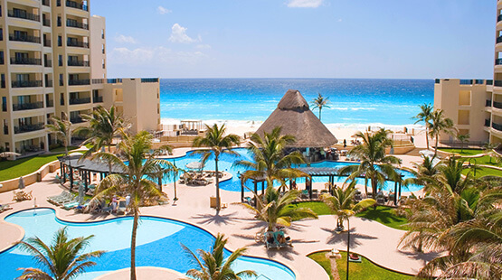 yoga in Cancun beach resort